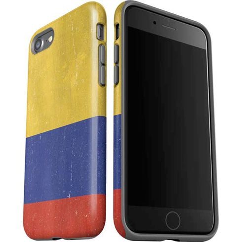 Colombia Flag Distressed iPhone SE (2nd & 3rd Gen) Pro Case